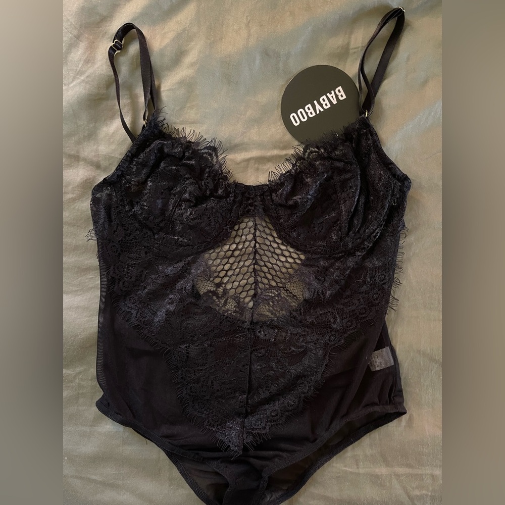 BABYBOO Black Lace Bodysuit
